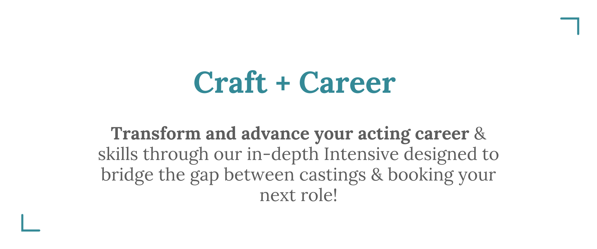 Craft + Career